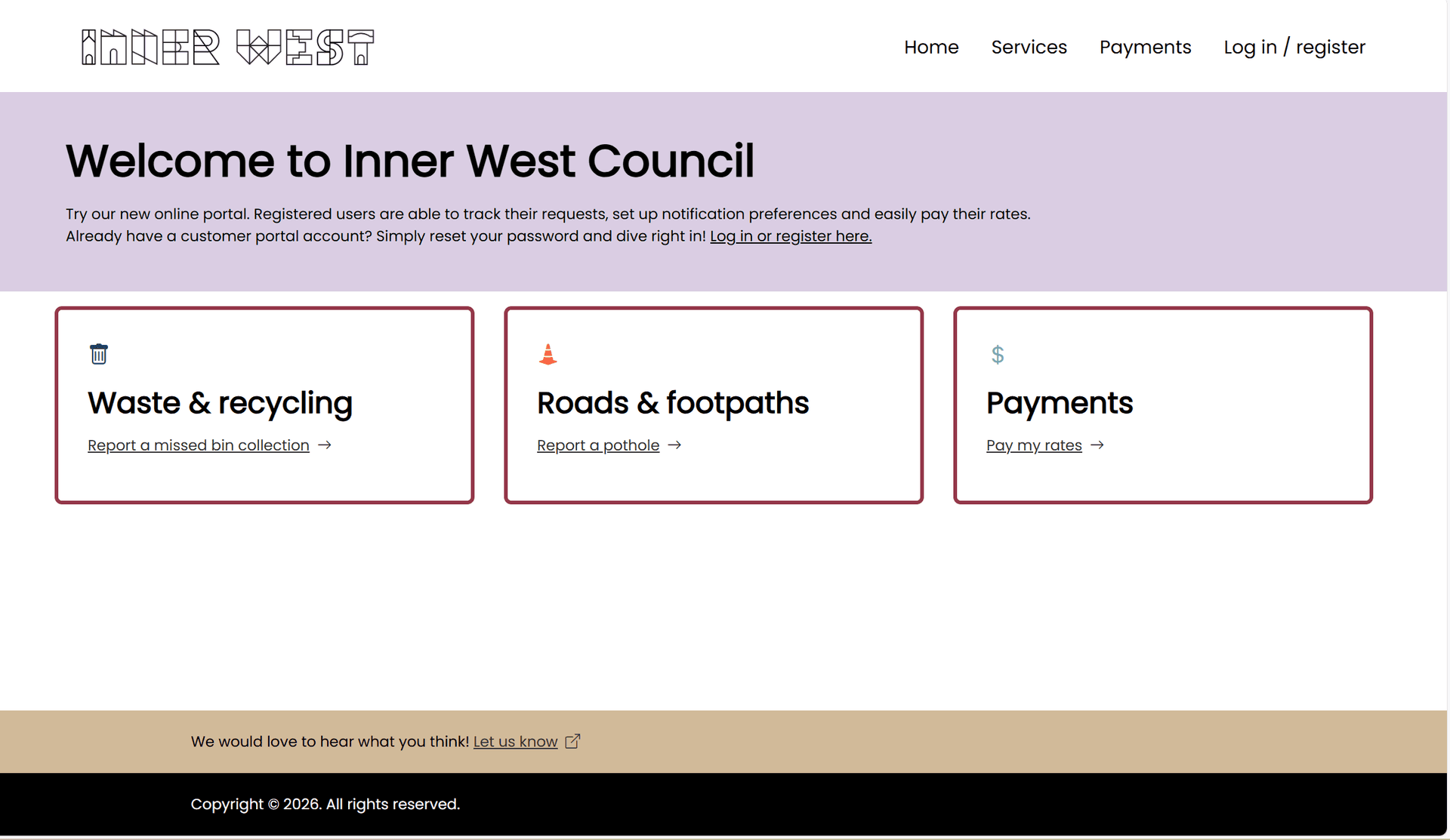 Citizen Experience Portal - Homepage